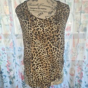 Seduction Leopard Print Sleeveless Top